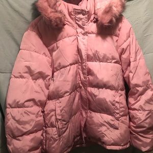 Hot Topic Pink Puffer Jacket